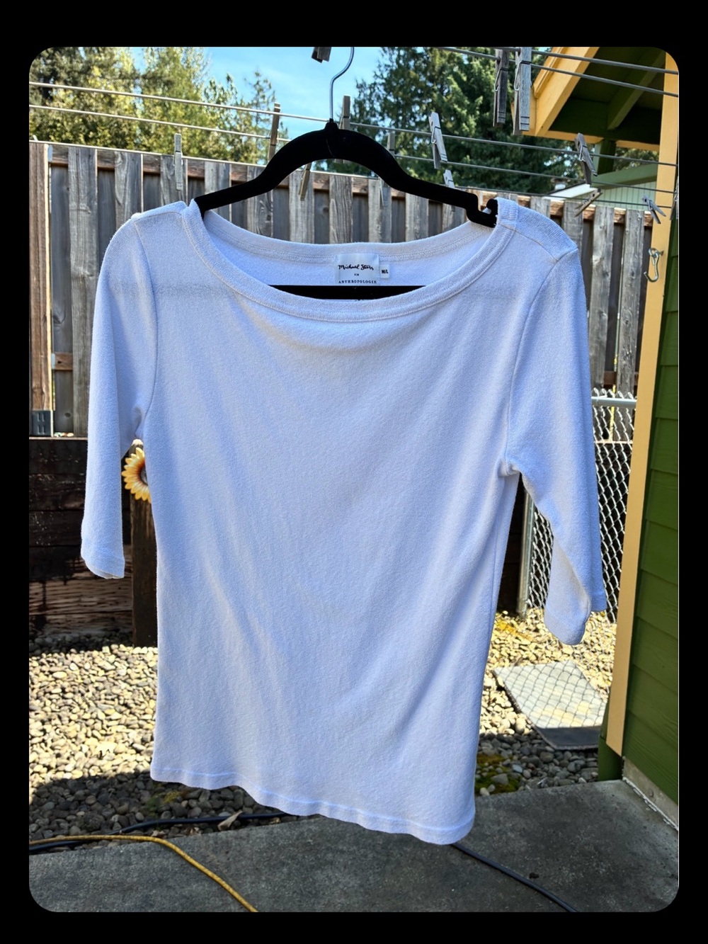 Michael Stars White Crewneck Tee for Anthropologie